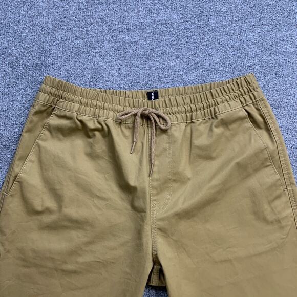 Volcom Shorts Mens S Small Latte Cotton Blend Frickin Modern Stretch Walking - Picture 3 of 14